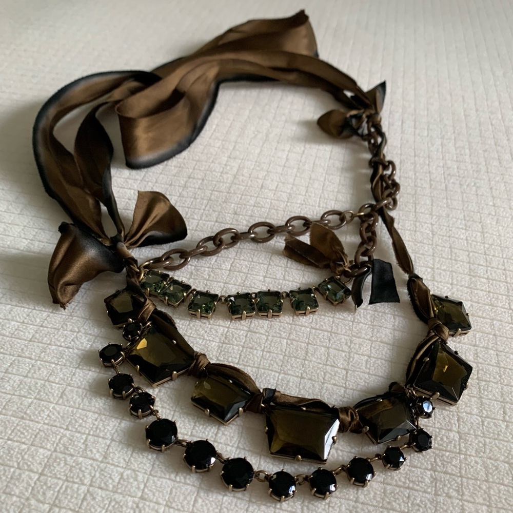 J Crew multi-layer gem necklace - Picture 11 of 14